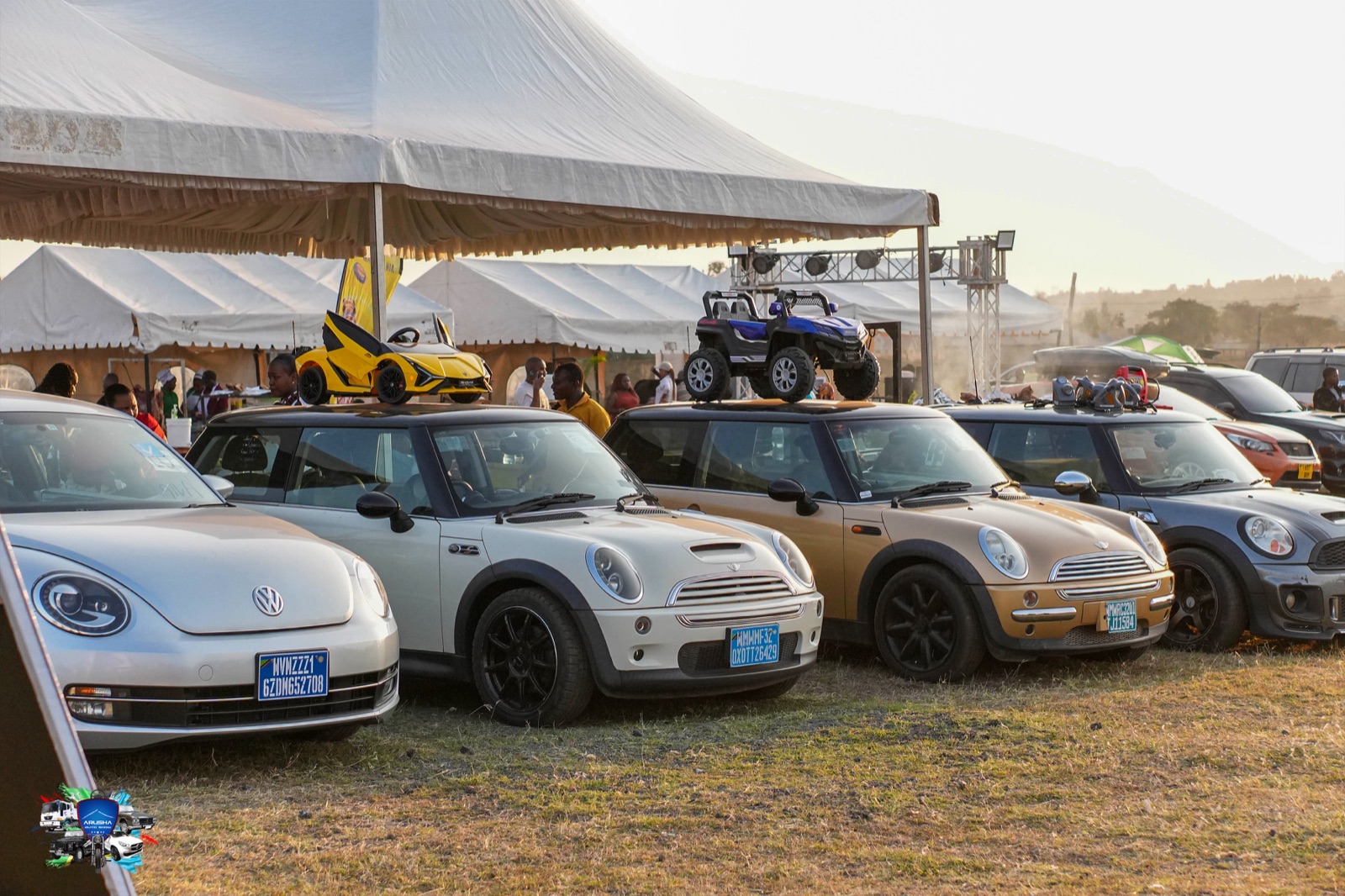 Outdoor lifestyle audience at Arusha Auto Show